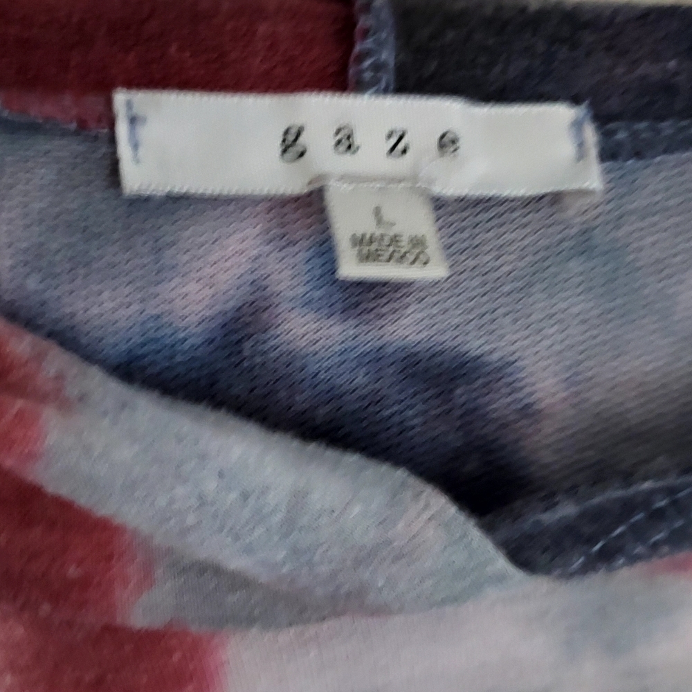 Gaze Women's Tie-Dye Hoodie Cropped - Picture 2 of 2